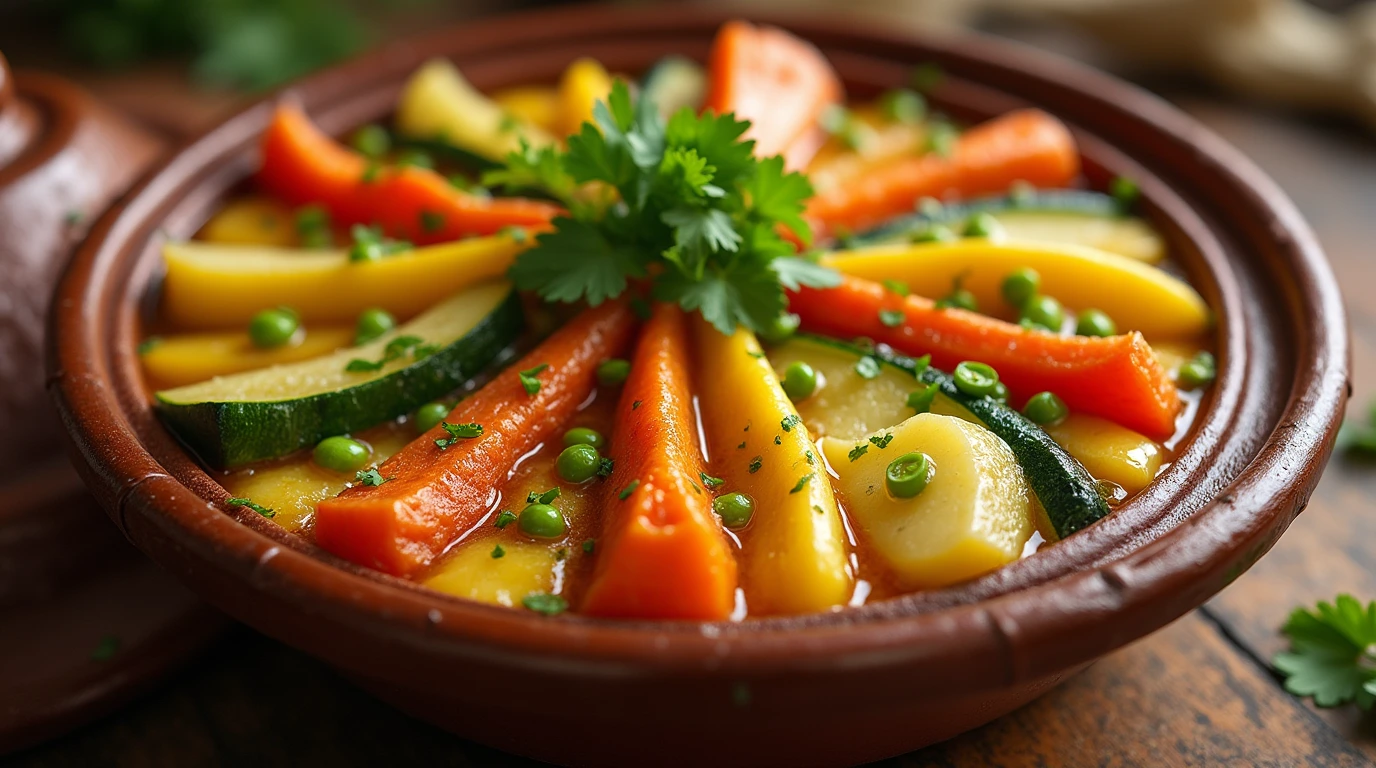 Moroccan Vegetables Taginw with Saffron