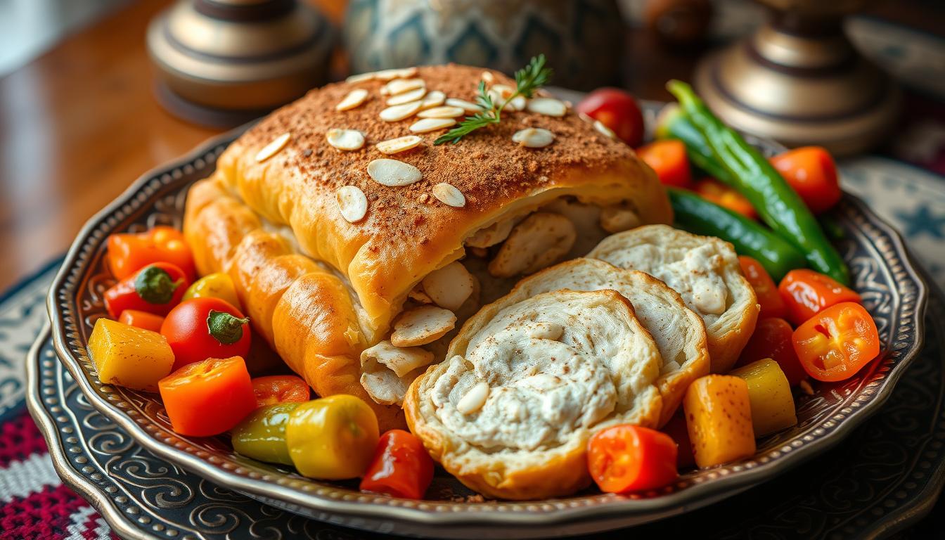 Chicken Bastilla with Almonds and Cinnamon