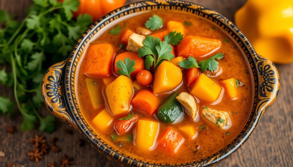 Moroccan Vegetable Soup with Ras El Hanout