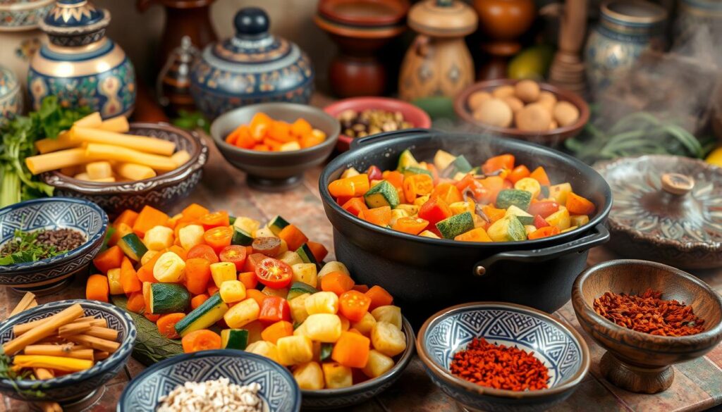 Moroccan soup preparation