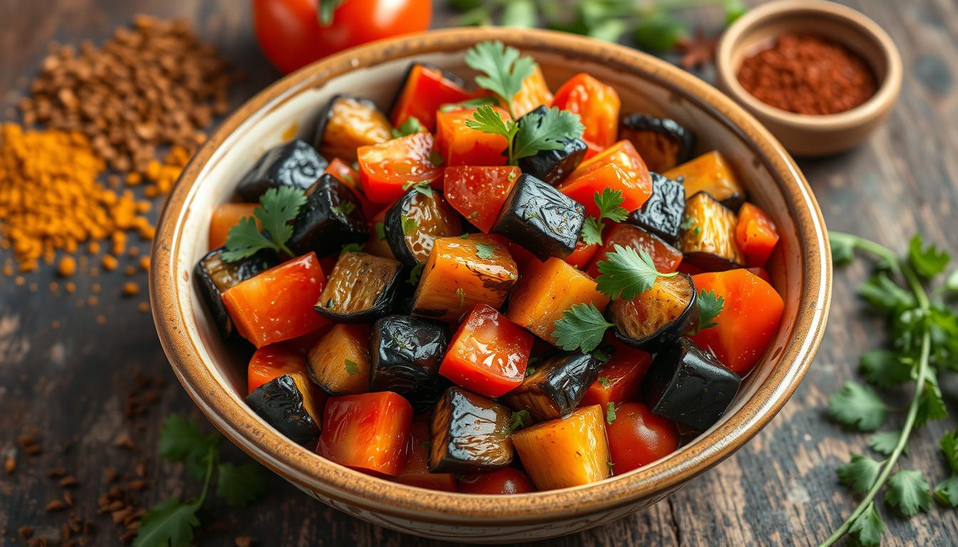 Zaalouk (Eggplant and Tomato Salad)